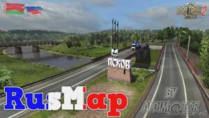 ETS2 RusMap Mod: Map Of Russia And Belarus Rusmap V2.4.3 1.43 (Featured)