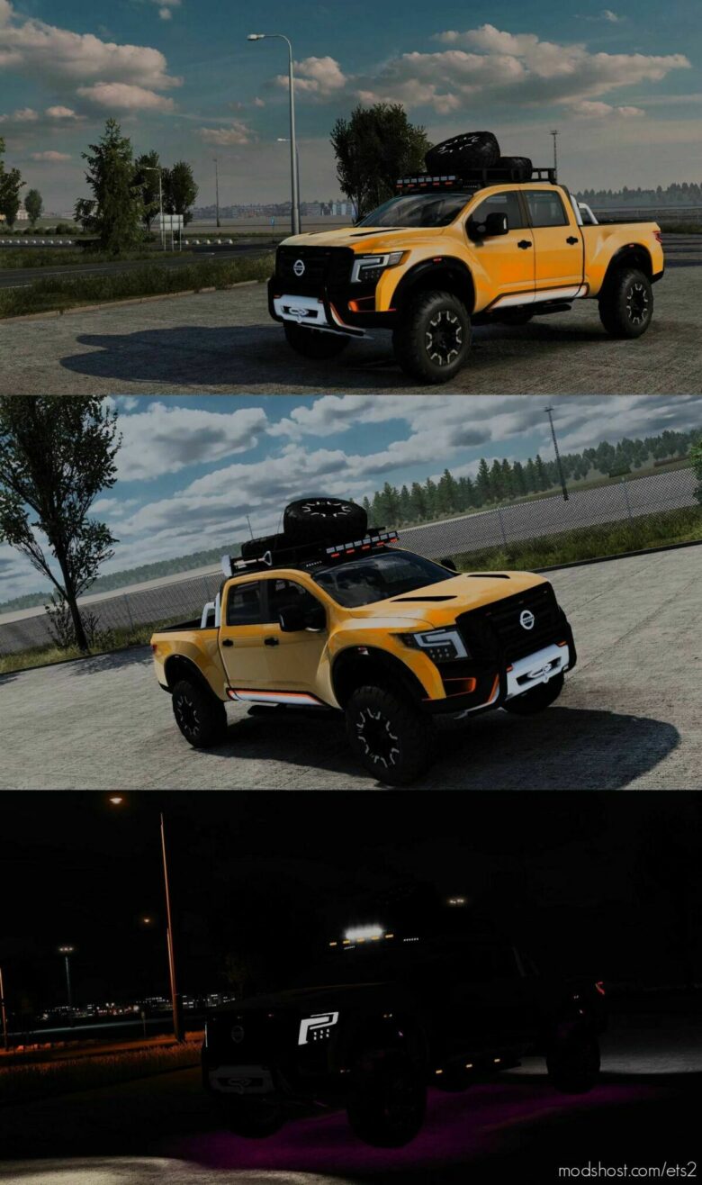 ETS2 Nissan Car Mod: Warrior 2017 1.42-1.43 (Featured)