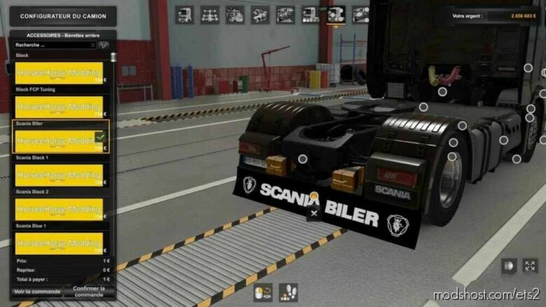 ETS2 Scania Part Mod: Mudflap Scania 1.42 - 1.43 (Featured)