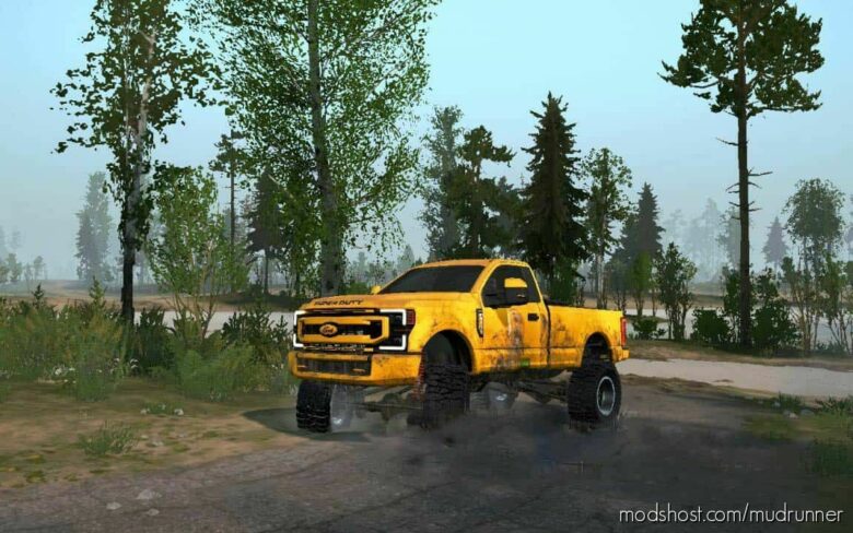 MudRunner Ford Car Mod: F-350 2021 Trail (Featured)