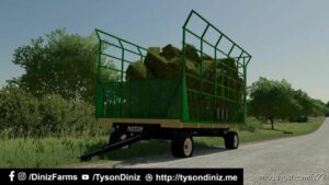 FS22 Trailer Mod: Notch Thrower Rack Wagon (Image #2)