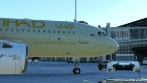 MSFS 2020 A32NX Livery Mod: A32NX Etihad Airways A6-Eih 8K (Image #2)