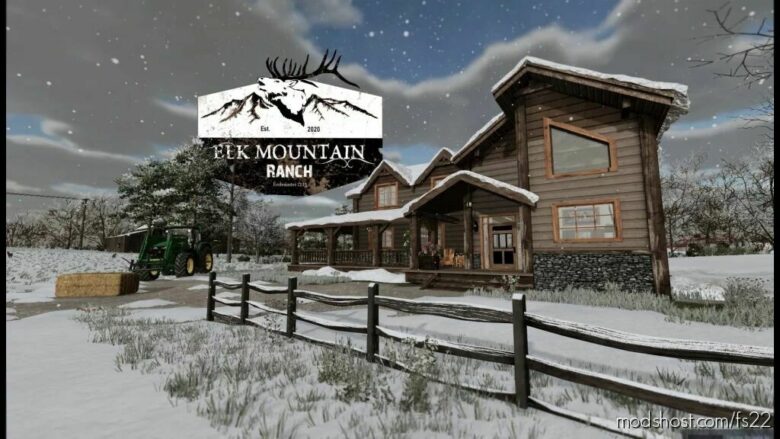 FS22 Placeable Mod: ELK Mountain Ranch SET (Featured)