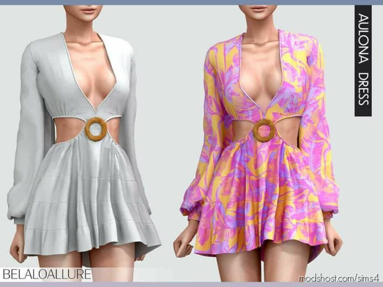 Sims 4 Female Clothes Mod: Aulona Dress (Featured)