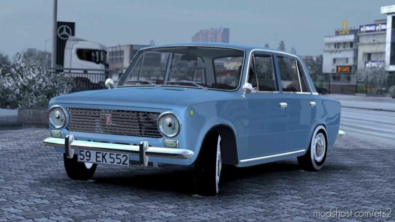 ETS2 Fiat Car Mod: 124 V1R90 (Featured)