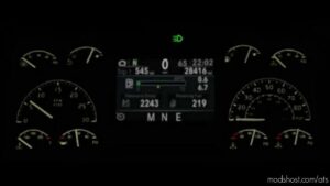 ATS Volvo Interior Mod: VNL 2018 Improved Dashboard 1.43 (Featured)