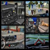 ETS2 RJL Mod: NEW Interior Addon By Wooli V1.4.2 1.43 (Featured)