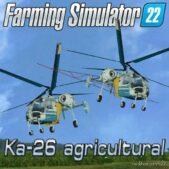 FS22 Vehicle Mod: Helicopter KA-26 Agriculture (Featured)