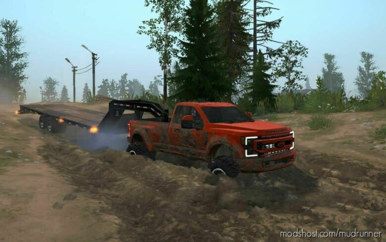 MudRunner Car Mod: F-350 2021 Heavy Hauler (Featured)