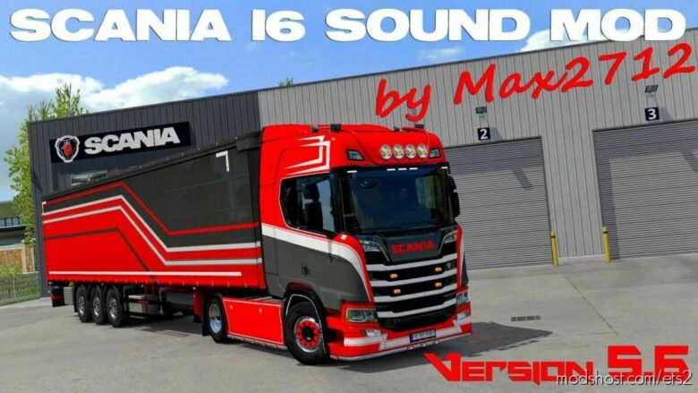 ETS2 Scania Mod: Nextgen I6 Sound Mod V5.6 1.43 (Featured)