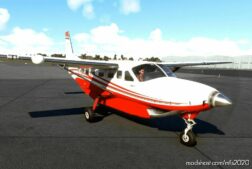 MSFS 2020 Cessna Livery Mod: 208B Default RED Recolor With NEW Seats (Featured)