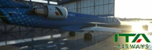 MSFS 2020 CRJ700 Livery Mod: Aerosoft CRJ700 Msfs ITA Airways (Image #2)