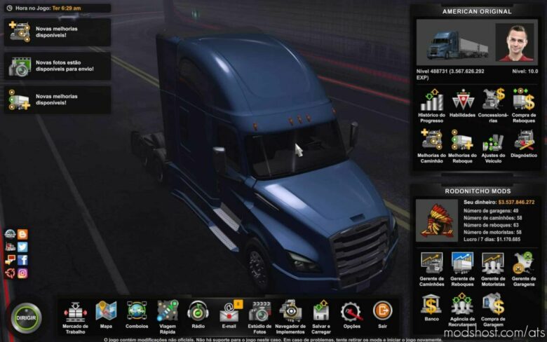 ATS Save Mod: Profile 1.43.2.12S By Rodonitcho Mods 1.43 (Featured)