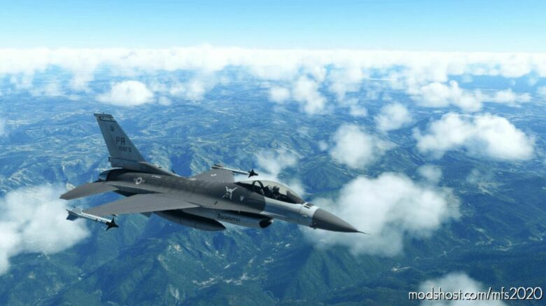 MSFS 2020 Livery Mod: F-16 198TH FS Bucaneros (Featured)