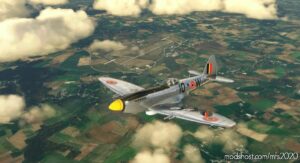 MSFS 2020 Spitfire Livery Mod: Supermarine Seafire MK.47 Belgian AIR Force IQ-W (Image #2)