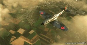 MSFS 2020 Spitfire Livery Mod: Supermarine Seafire MK.47 Belgian AIR Force MN-W (Image #2)