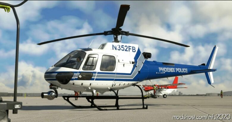 MSFS 2020 8K Hicopt Mod: Phoenix Police | N352FB | Rotorsimpilot H125 | 8K Resolution (Featured)