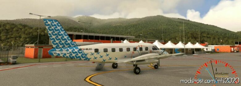 MSFS 2020 Embraer Livery Mod: Nextgen Simulations Emb110P Miniliner (Passenger) (Featured)