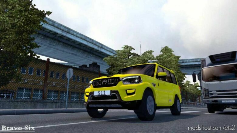 ETS2 Car Mod: Mahindra Scorpio S11 V1.1 1.42 (Featured)