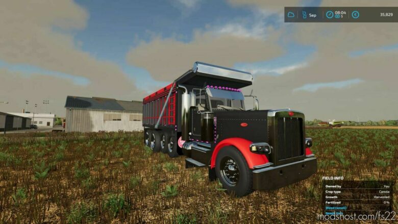 FS22 Peterbilt Mod: 379 Dump Truck V2.0 (Featured)