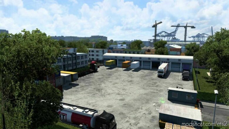 ETS2 Map Mod: Hamburg Rebuilt + Warehouse V2.0 (Featured)