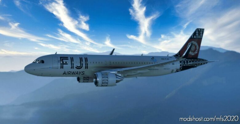 MSFS 2020 A32NX Livery Mod: 8K Fiji Airways A32NX (Featured)