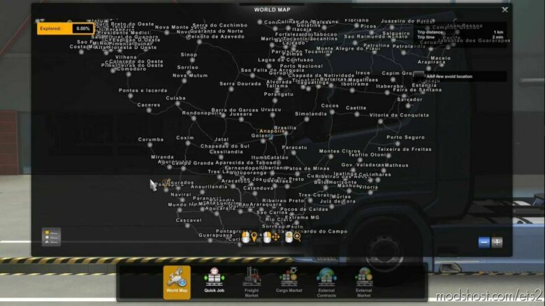 ETS2 Save Mod: BR Brasil 1.0 Map Profile 1.43 (Featured)