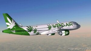 MSFS 2020 A32NX Livery Mod: A32NX FBW Converted A320 Weed.air (Image #2)