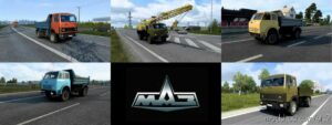 ETS2 MAZ Mod: Traffic Pack 1.43 (Featured)