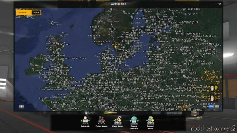 ETS2 Mod: Ultimate Satellite Background V2.0 (Featured)