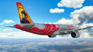 MSFS 2020 India Livery Mod: 8K AIR India Express A320 NeoVt-Axe (Image #2)