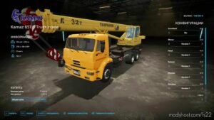 FS22 Kamaz Car Mod: Truck Crane Kamaz (Featured)