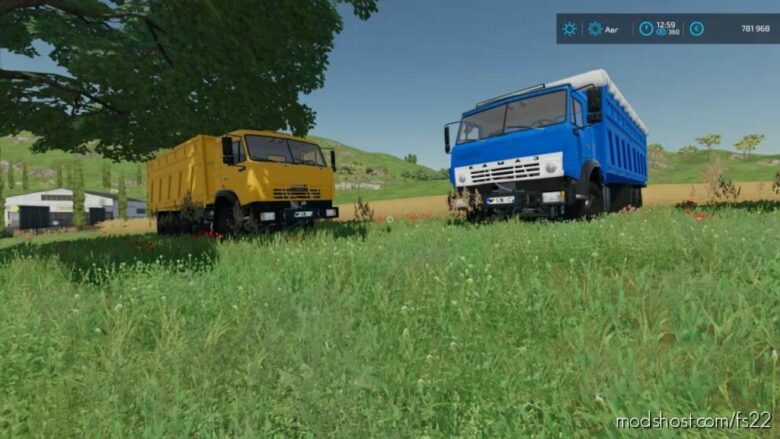 FS22 Kamaz Truck Mod: Grain 65115-7 V2.0 (Featured)