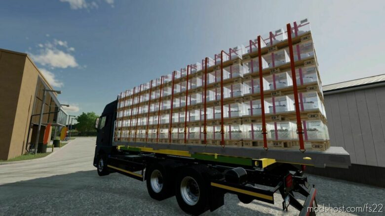 FS22 Trailer Mod: Flatbed Autoload For The MAN TGX 2020 Addon Pack (Featured)