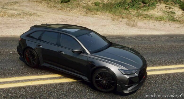 GTA 5 Audi Vehicle Mod: 2021 Audi RS6-R ABT (Featured)