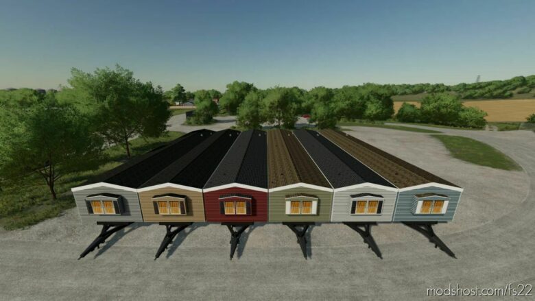 FS22 Trailer Mod: Mobile Homes V2.0 (Featured)