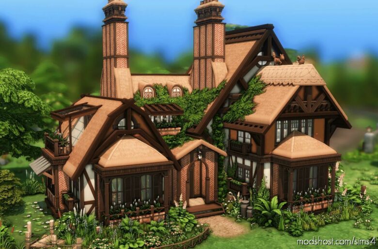 Sims 4 House Mod: Nature Lover Cottage – NO CC (Featured)