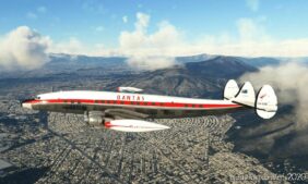 MSFS 2020 Qantas Livery Mod: L-1049G Super Constellation Qantas Vh-Eab | 1960 (Featured)