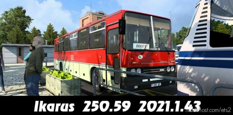 ETS2 Bus Mod: Ikarus 250-59 Apollo + Interior + Passengers V2.1.5 1.43 (Featured)