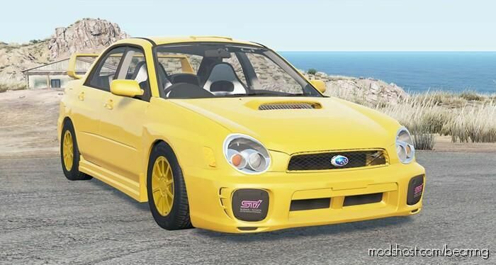 BeamNG Subaru Car Mod: Impreza WRX STI 2001 (Featured)