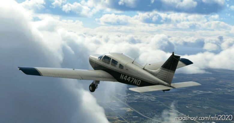 MSFS 2020 Livery Mod: Just Flight Piper PA28 Warrior III Aviator College (Featured)