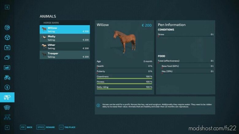 FS22 Script Mod: Horse Helper (Featured)