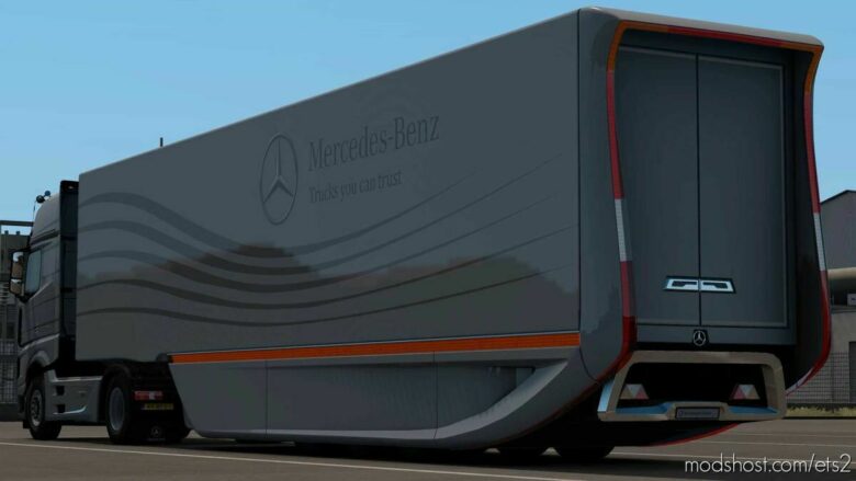 ETS2 Mercedes-Benz Mod: MB Aerodynamic Trailer V1.2.6 (Featured)