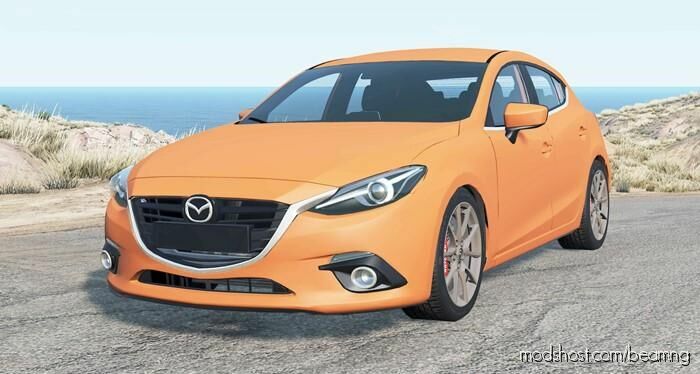 BeamNG Mazda Car Mod: 3 Hatchback (BM) 2014 (Featured)