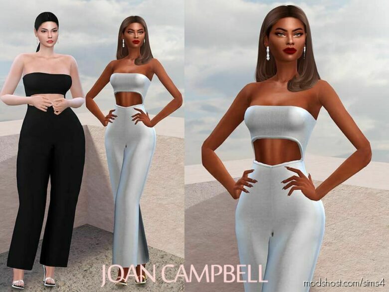 Sims 4 Female Clothes Mod: Gabby Jumpsuit (Featured)