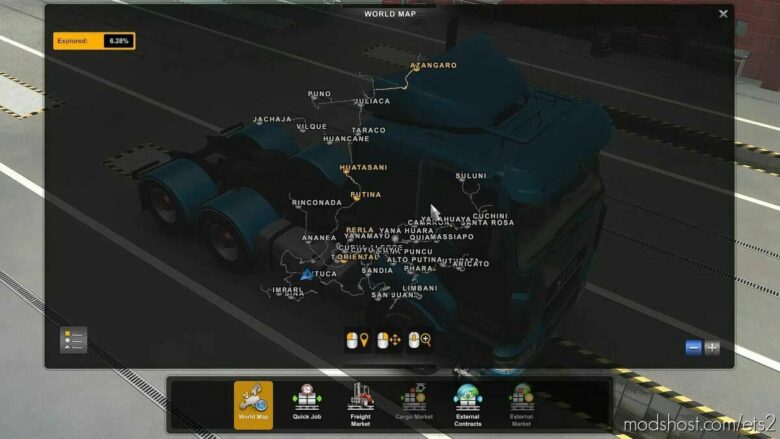 ETS2 Mod: Map Puno Peru Save Game Profile 1.43 (Featured)