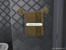 Sims 4 Object Mod: Decor With A Purpose: Functional Bath Towels (Image #2)