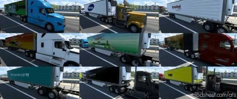 ATS Mod: Myanmar Brands And World Brands In Traffic V5.0 – 1.43 (Featured)