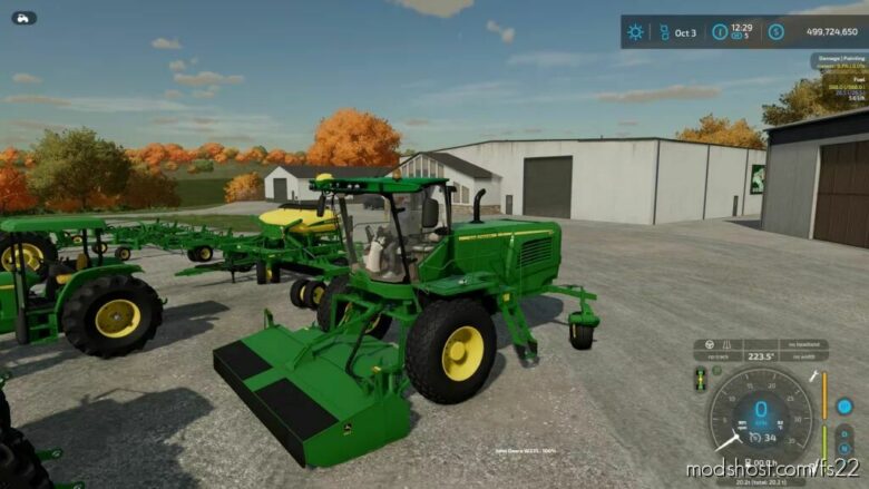 FS22 John Deere Mod: W235 Mower (Featured)