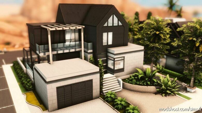 Sims 4 Mod: Modern House – NO CC (Featured)